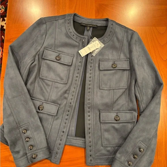 NWT WHBM Vegan Suede Stylist Jacket size 10 - Picture 6 of 9